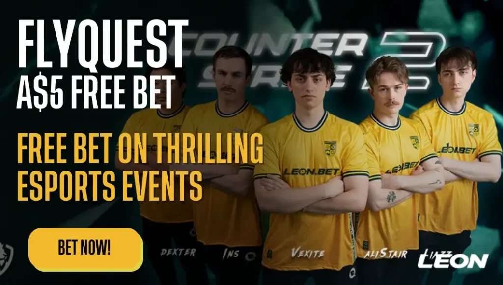 FlyQuest A$5 Free Bet - on LEON Au